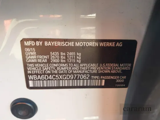 2016 BMW 6 Series 650i