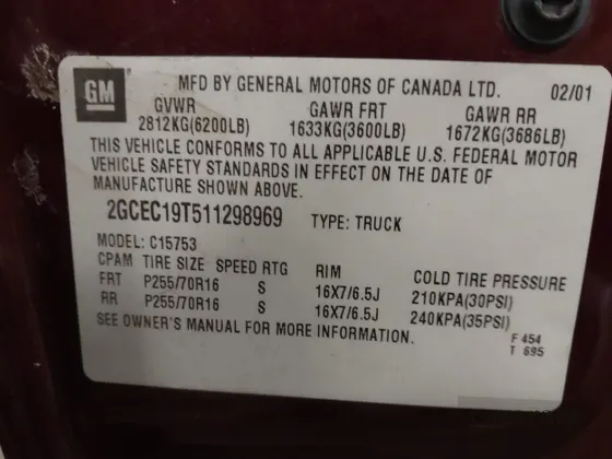 2001 Chevrolet Silverado 1500 LS