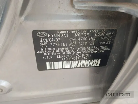 2007 Hyundai Azera SE