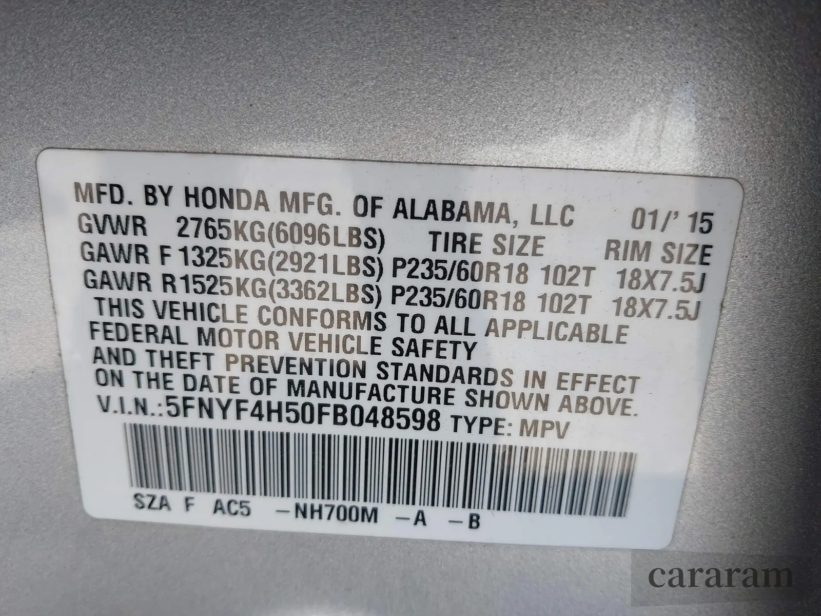 2015 Honda Pilot EX-L