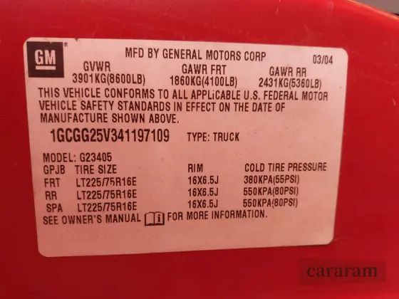 2004 Chevrolet Express Cargo