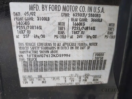 2002 Ford F-150 XLT