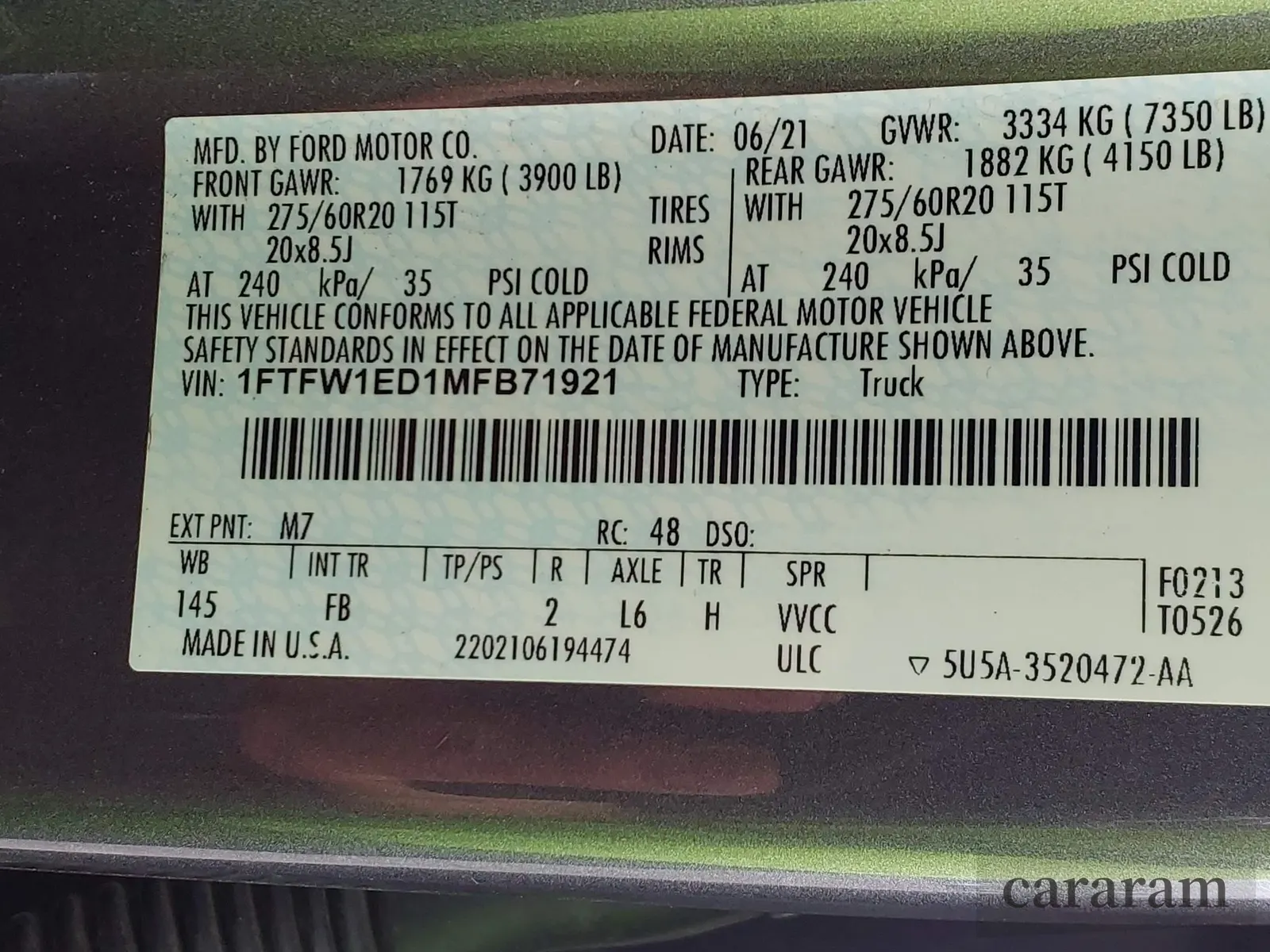 2021 Ford F-150 Lariat