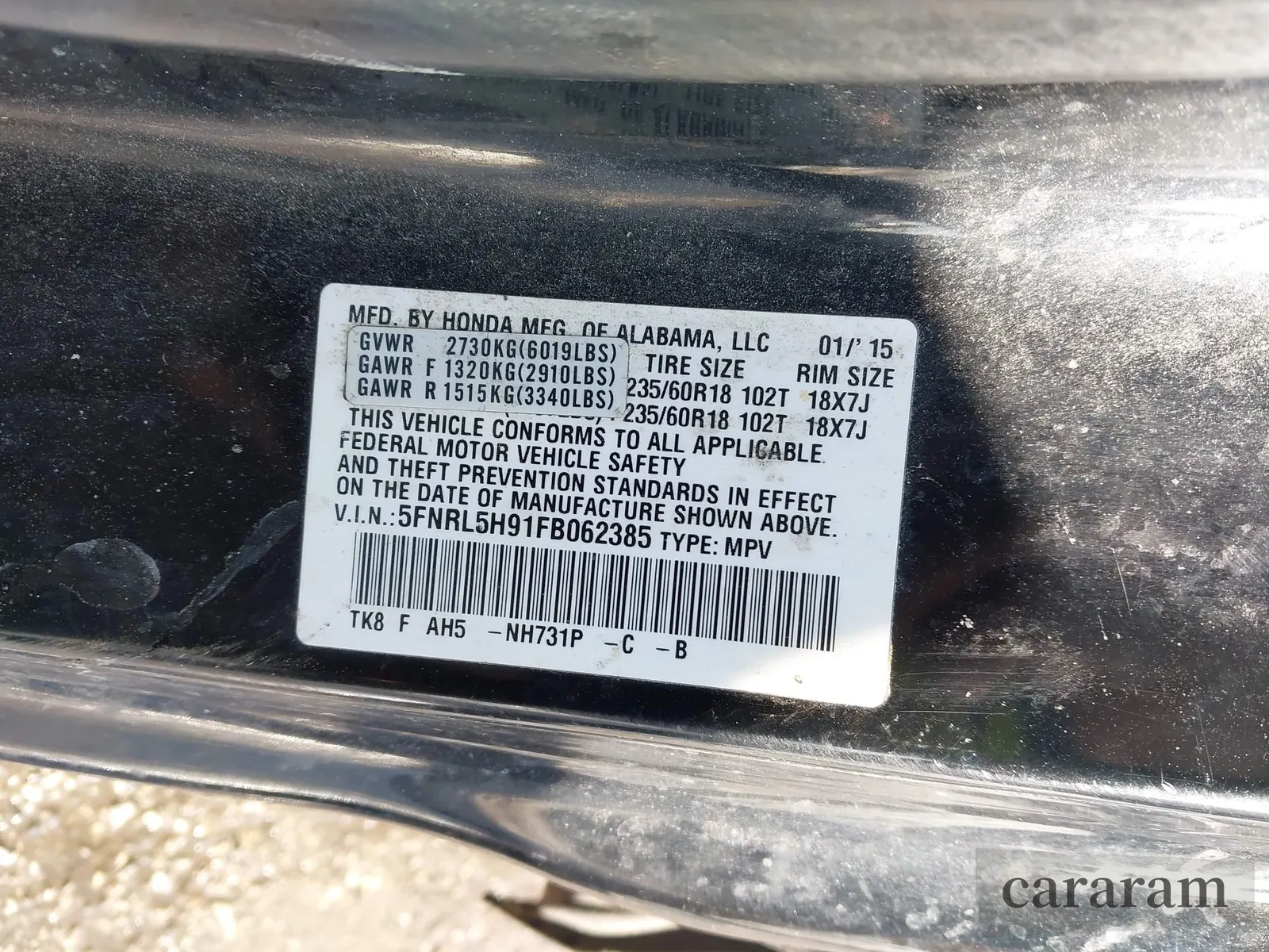2015 Honda Odyssey Touring Elite