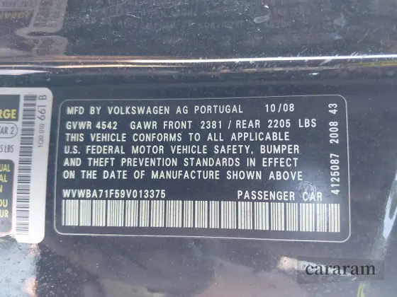 2009 Volkswagen Eos Komfort