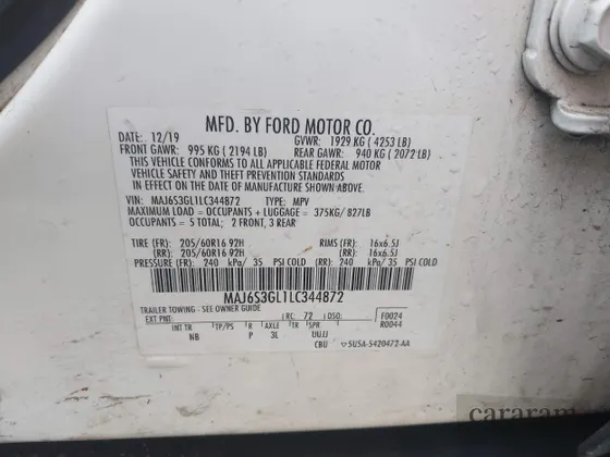 2020 Ford EcoSport SE