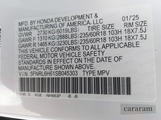 2025 Honda Odyssey EX-L