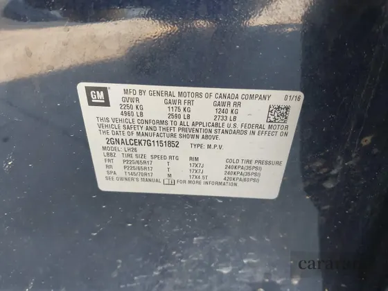 2016 Chevrolet Equinox LT