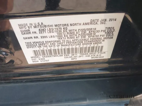 2014 Mitsubishi Outlander ES