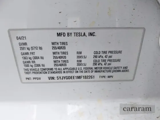 2021 Tesla Model Y Long Range