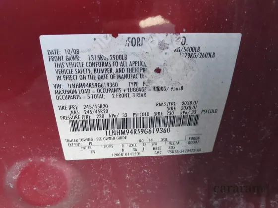 2009 Lincoln MKS