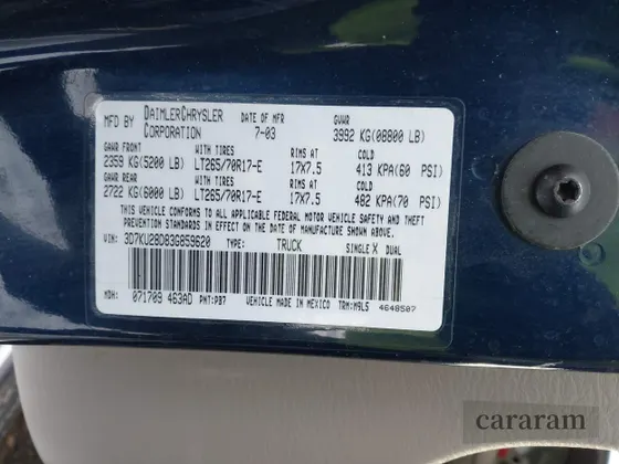 2003 Dodge 2500 ST