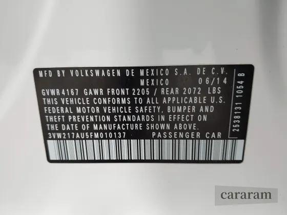 2015 Volkswagen Golf TSI S