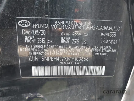 2021 Hyundai Sonata Limited