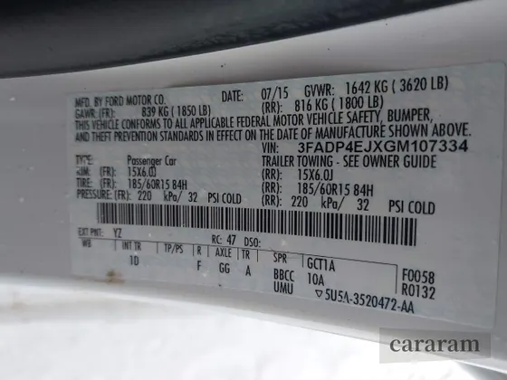 2016 Ford Fiesta SE