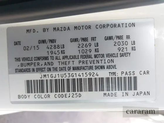 2016 Mazda 6 i Sport