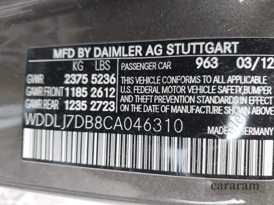 2012 Mercedes-Benz CLS 550