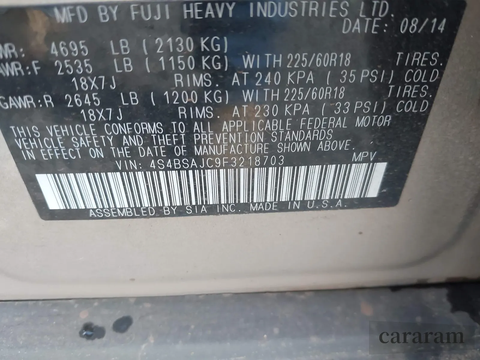 2015 Subaru Outback Limited