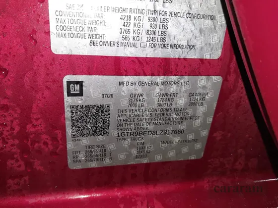 2020 GMC Sierra 1500 SLE