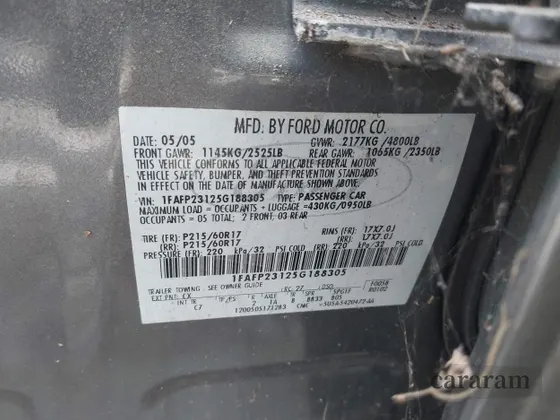 2005 Ford Five Hundred SE