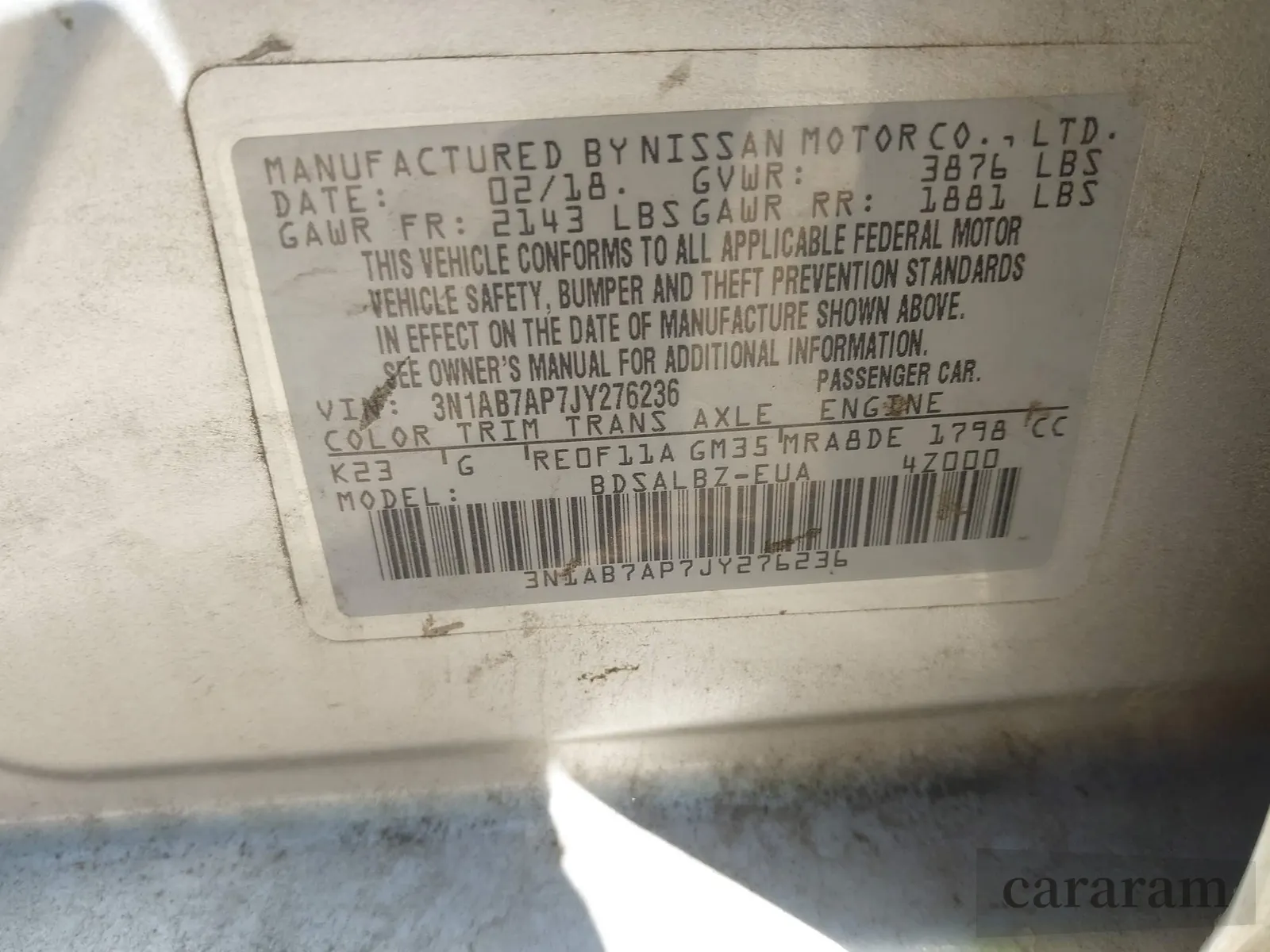 2018 Nissan Sentra S