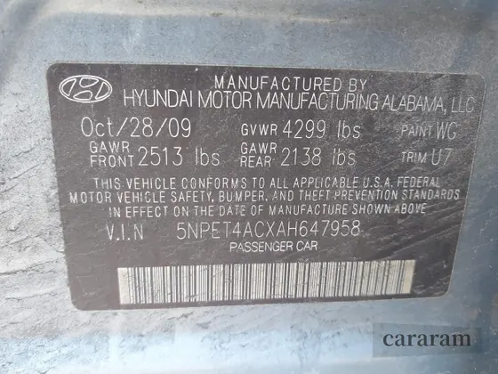 2010 Hyundai Sonata GLS