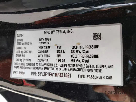 2024 Tesla Model 3