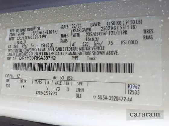 2024 Ford Transit Cargo