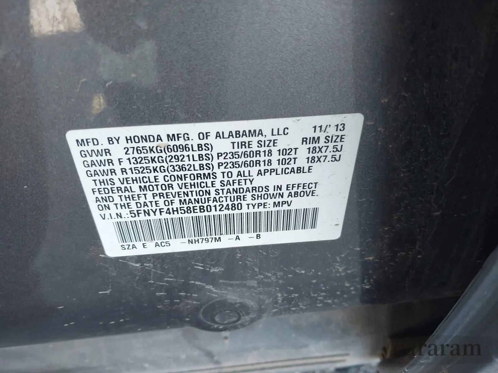 2014 Honda Pilot EX-L