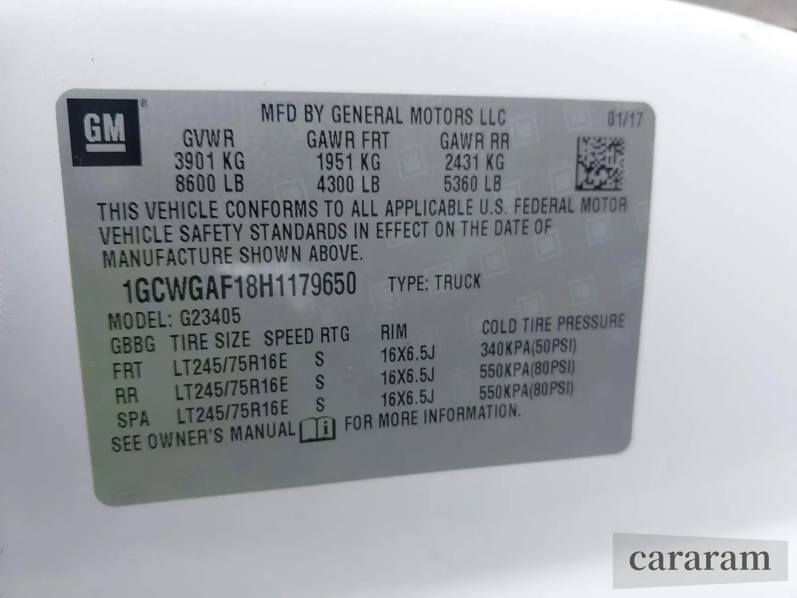 2017 Chevrolet Express Cargo