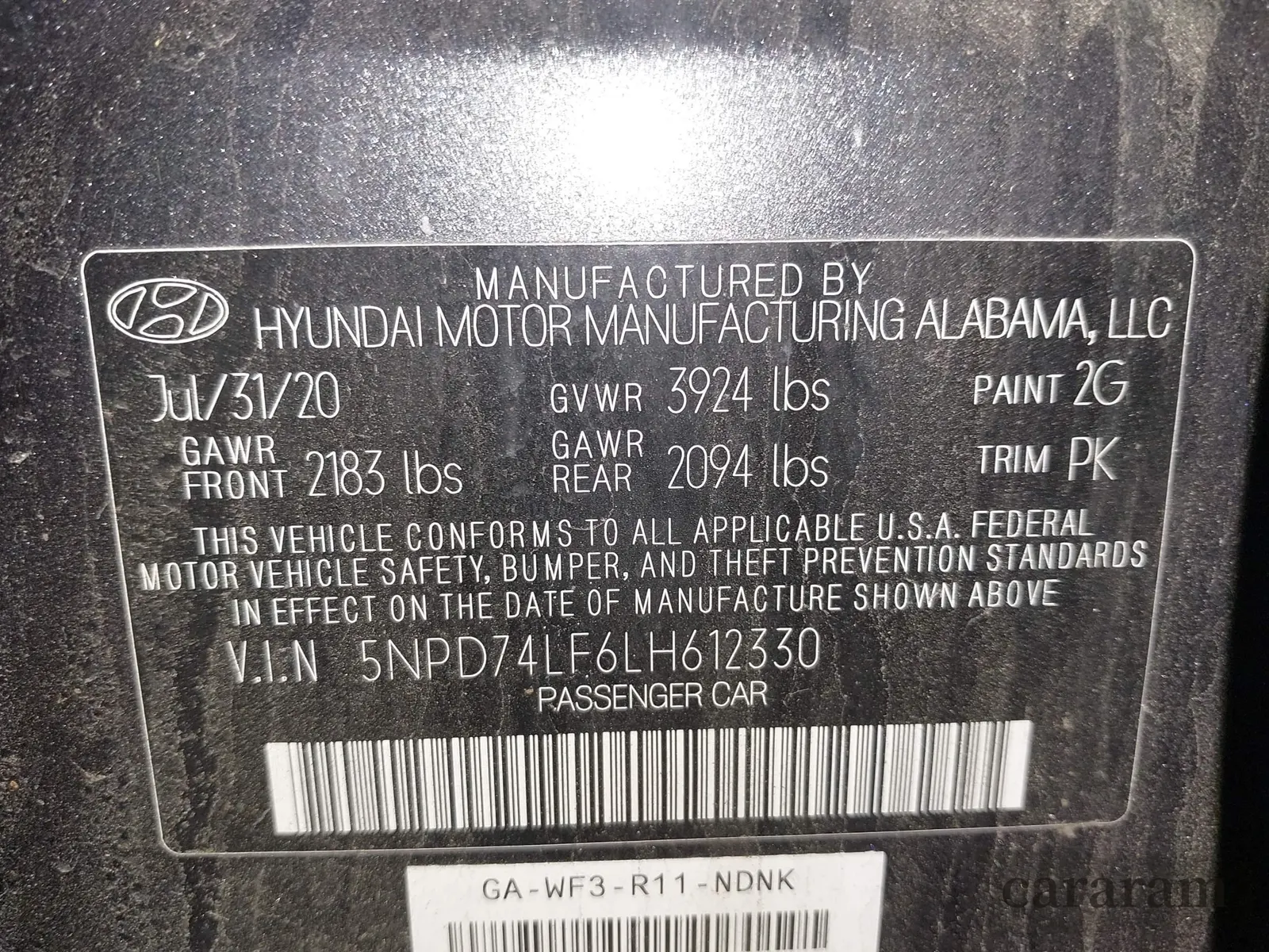 2020 Hyundai Elantra SE