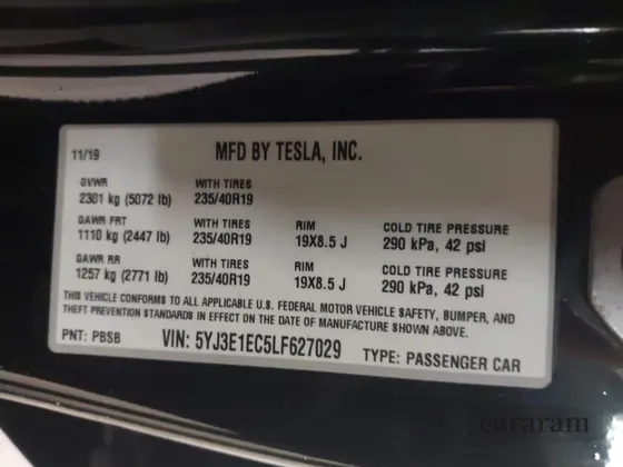 2020 Tesla Model 3 Performance