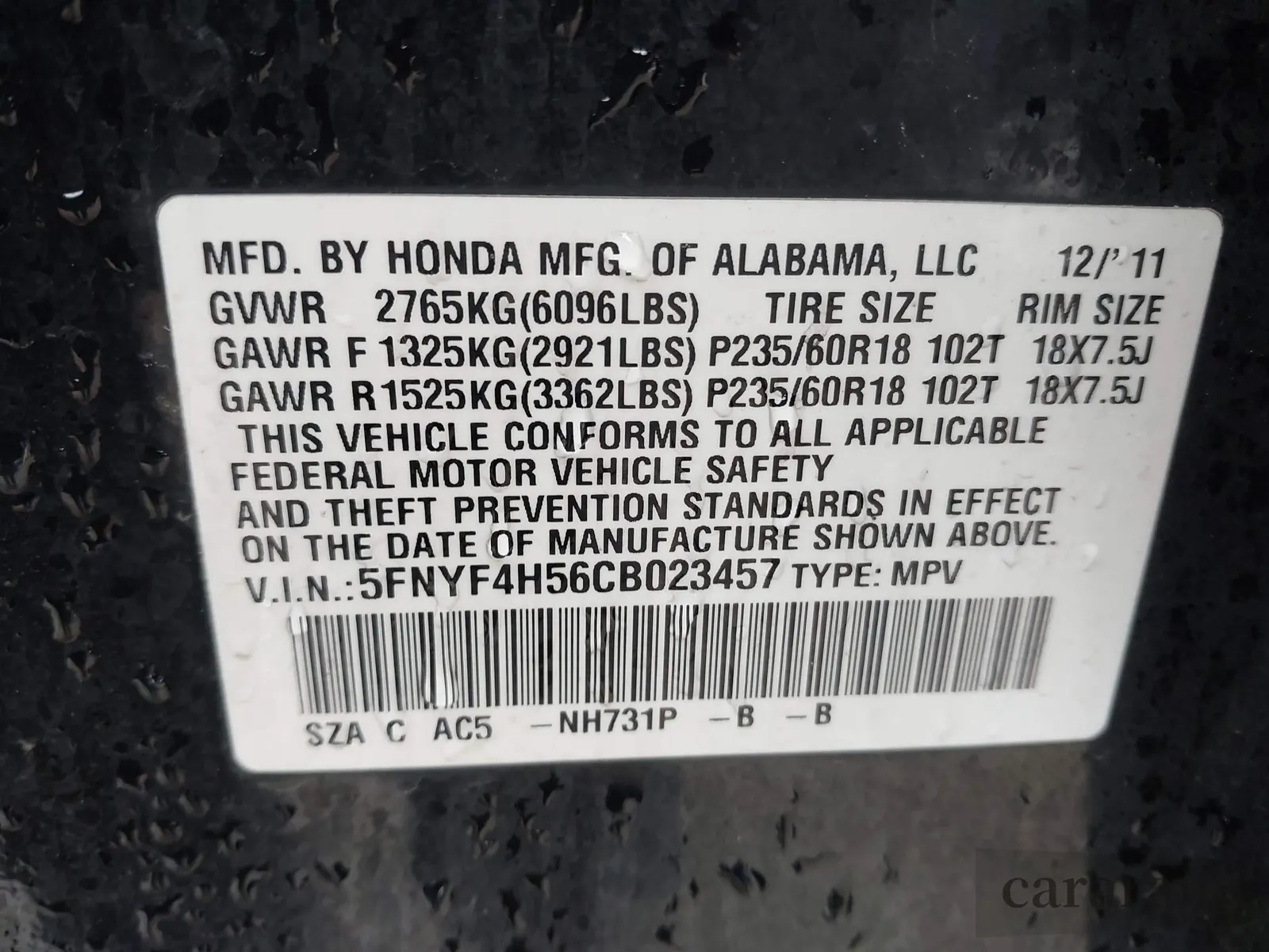 2012 Honda Pilot EX-L