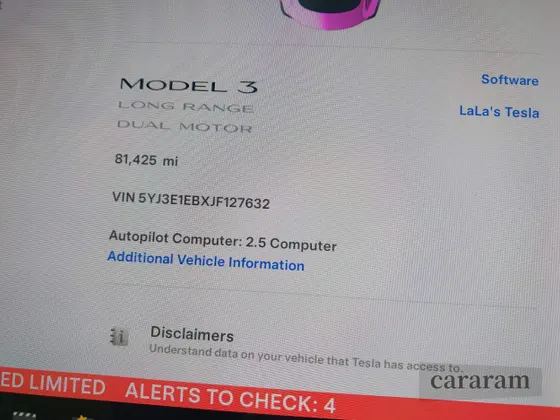 2018 Tesla Model 3 Long Range Battery