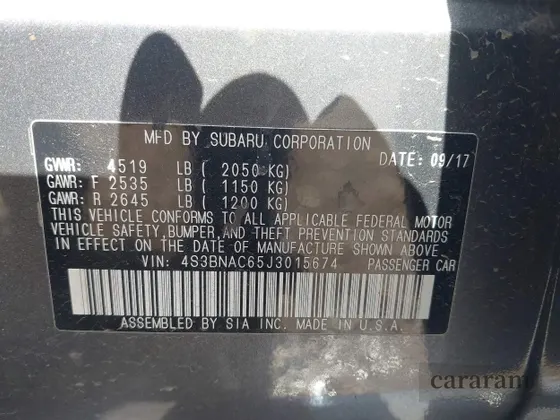 2018 Subaru Legacy Premium