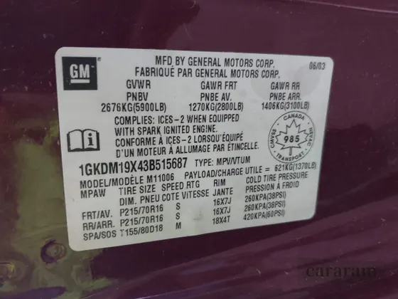 2003 GMC Safari