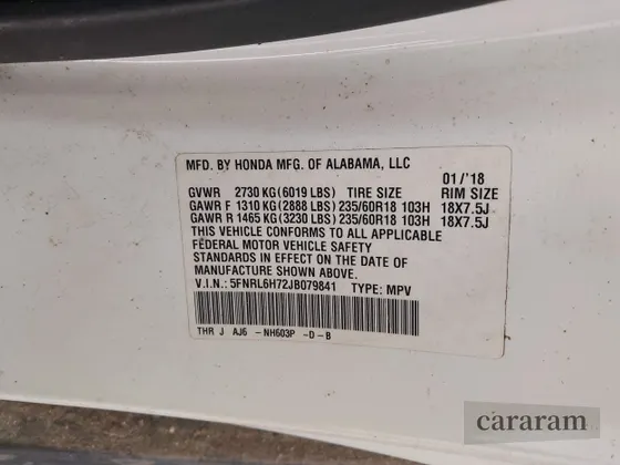 2018 Honda Odyssey EX-L
