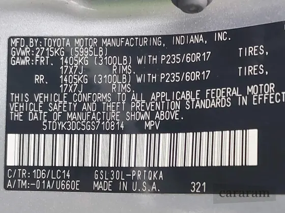 2016 Toyota Sienna XLE