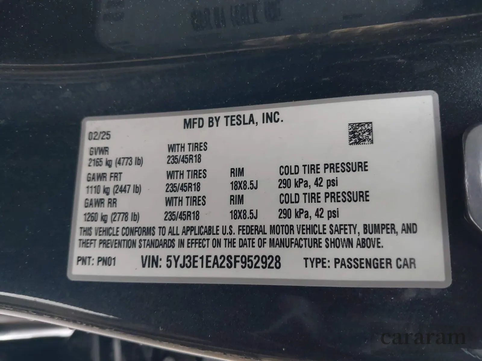 2025 Tesla Model 3 Long Range