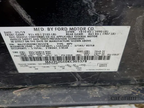 2019 Ford EcoSport SE