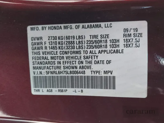 2020 Honda Odyssey EX-L