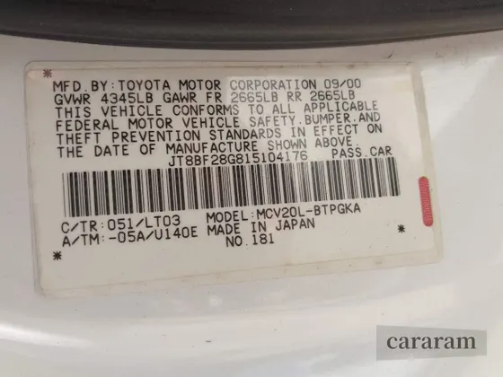 2001 Lexus ES 300