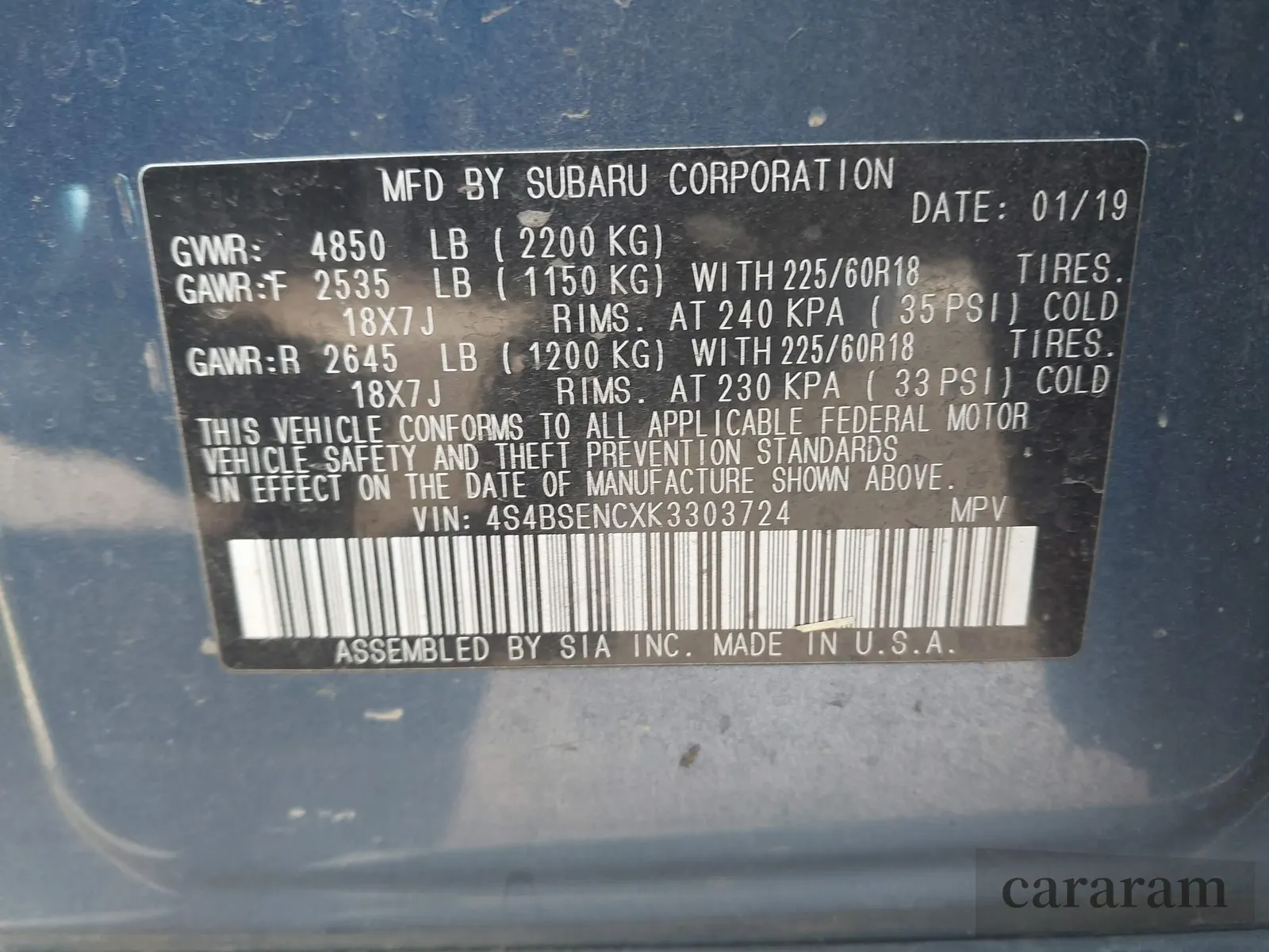 2019 Subaru Outback Limited