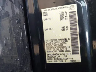 2016 Nissan Maxima SV