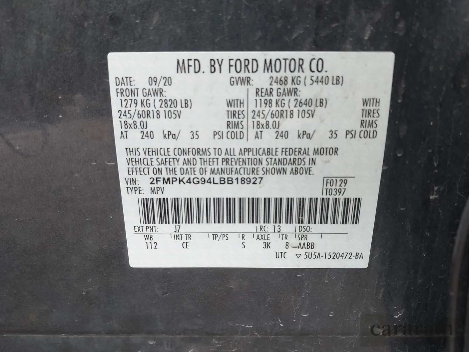 2020 Ford Edge SE