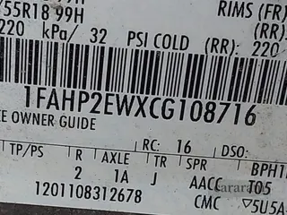 2012 Ford Taurus SEL
