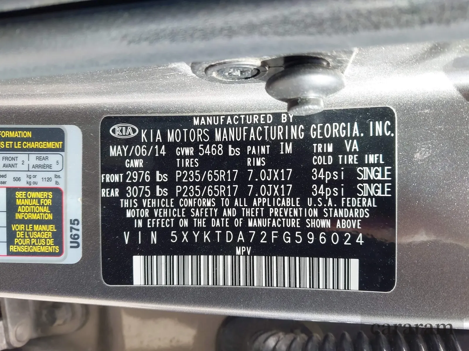 2015 Kia Sorento LX