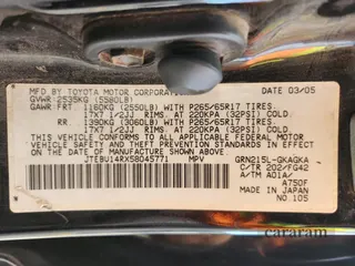 2005 Toyota 4Runner SR5