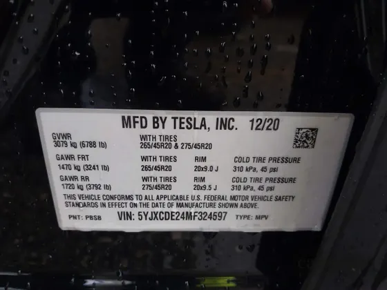 2021 Tesla Model X Long Range Plus