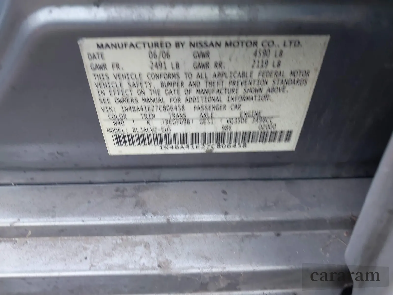 2007 Nissan Maxima SE